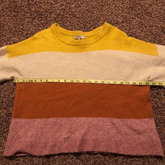 Madewell Gladwell Striped Balloon Sleeve Sweater - Picture 7 of 9